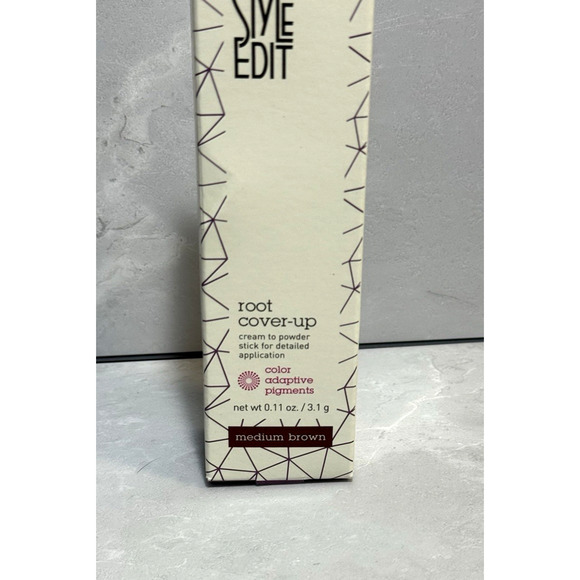 New Style Edit Root Cover Up Cream to Powder Stick Medium Brown 3.1 g - Picture 2 of 5